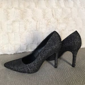 Beautiful black and silver pumps